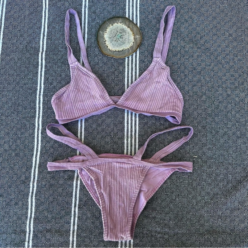out from under strappy suit 💜